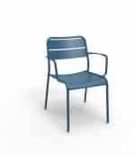 Aetos Arm Chair in Blue Berry aluminium