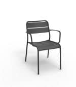 Aetos Arm Chair in Black Anthracite aluminium
