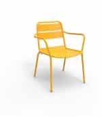 Apex Arm Chair in Yellow Mango aluminium.