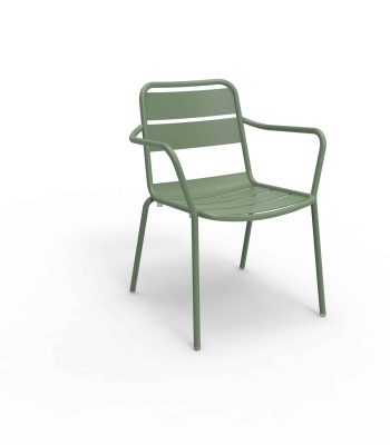 Aetos Arm Chair in aluminium for indoor and outdoor use
