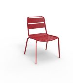 Apex Side Chair in aluminium finished in Red Ceresa.