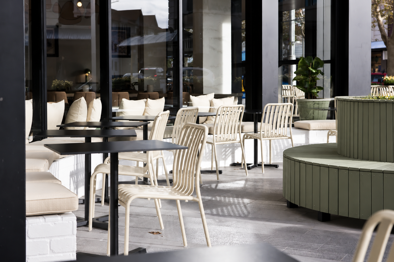 VILU commercial furniture for a Sydney restaurant outdoor dining space